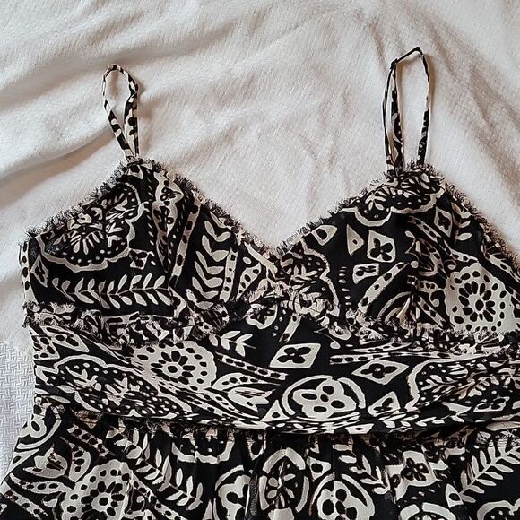 Express Design Studio Black Beige Sexy Camisole Tank Top Small Mint Condition - Picture 3 of 11